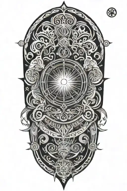 Ayahuasca Inspired Tribal Sunrise Integrated Astrological Sign As Well