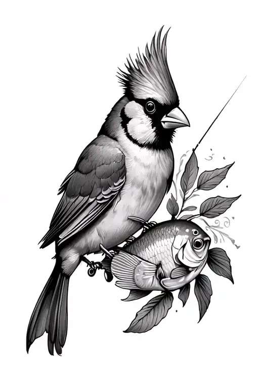Fishing And Cardinal Outoors