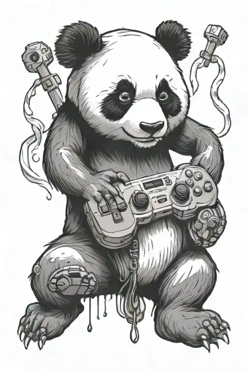 Panda With A Controller