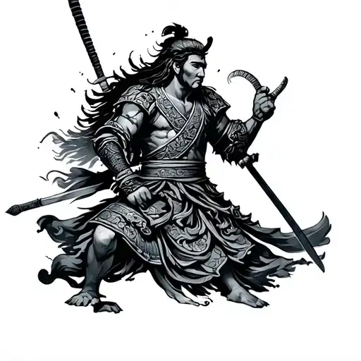 Like Greek Statue Samurai