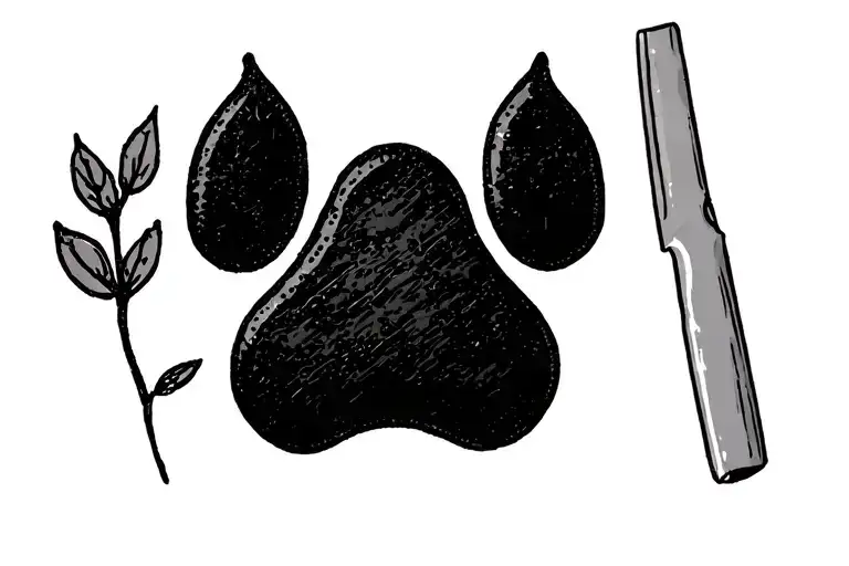 Pancake With Butter Pad Shape Like Cat Paw Print