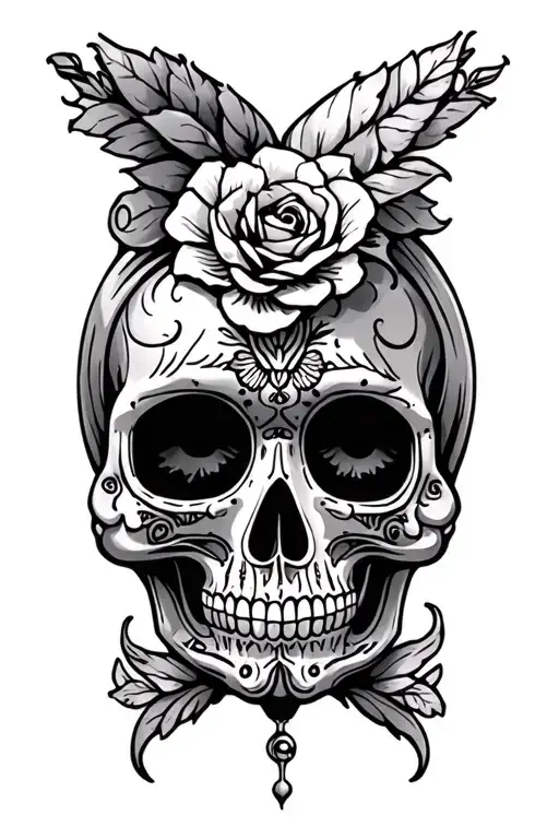 Small Santa Muerte Skull