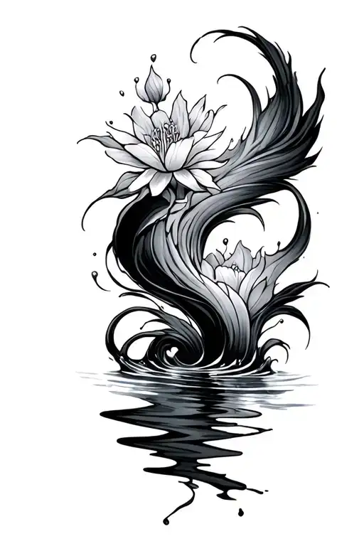 Water Sleeve Tattoo Design