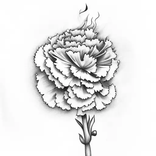 Carnation On Fire