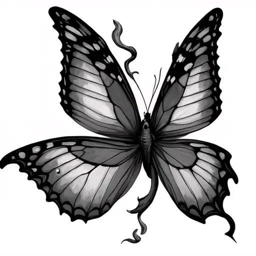 Falling Dark Butterflies