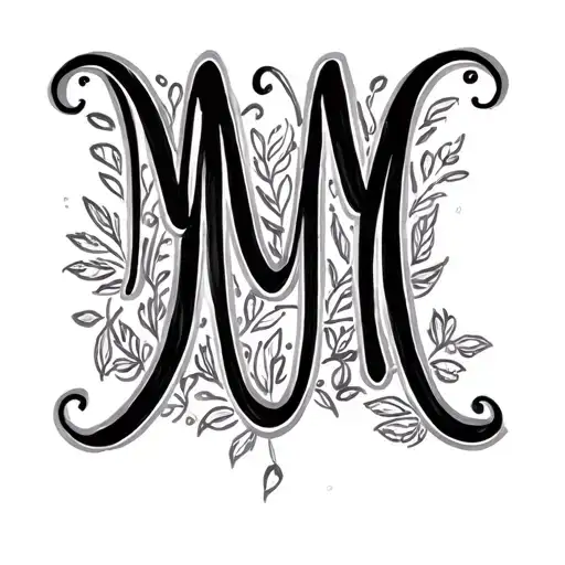 Word Mum Written Cursive Letters