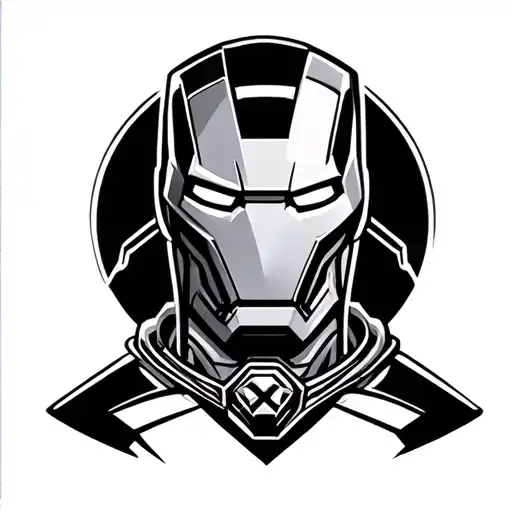 Ironman Athletic With Traditional Tattoo Art