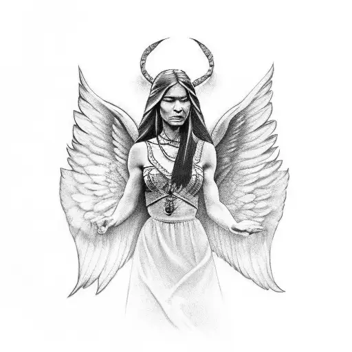 Pocahontas With Angel Wings