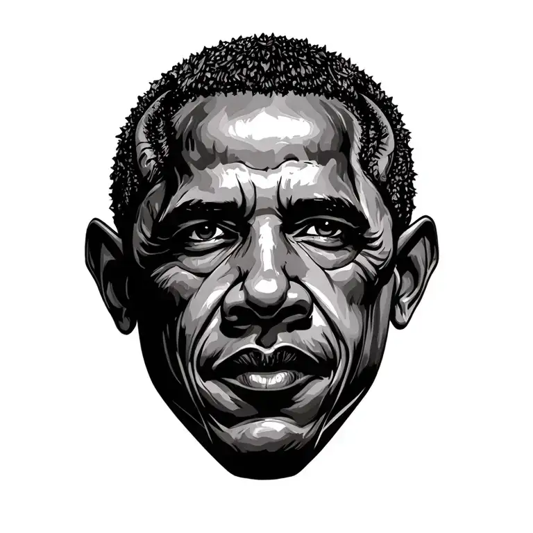 President Barrack Obama Devil Form Realism