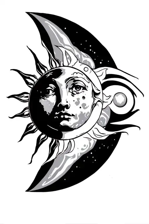 3 Suns One Moon In A Line