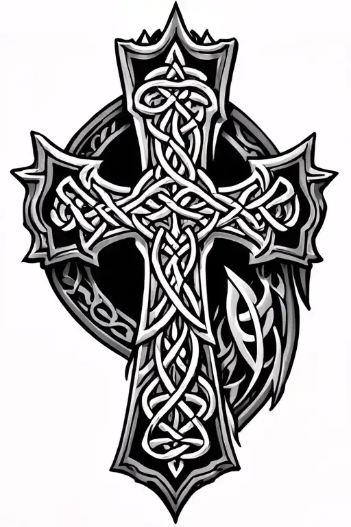 Celtic Cross And Armor
