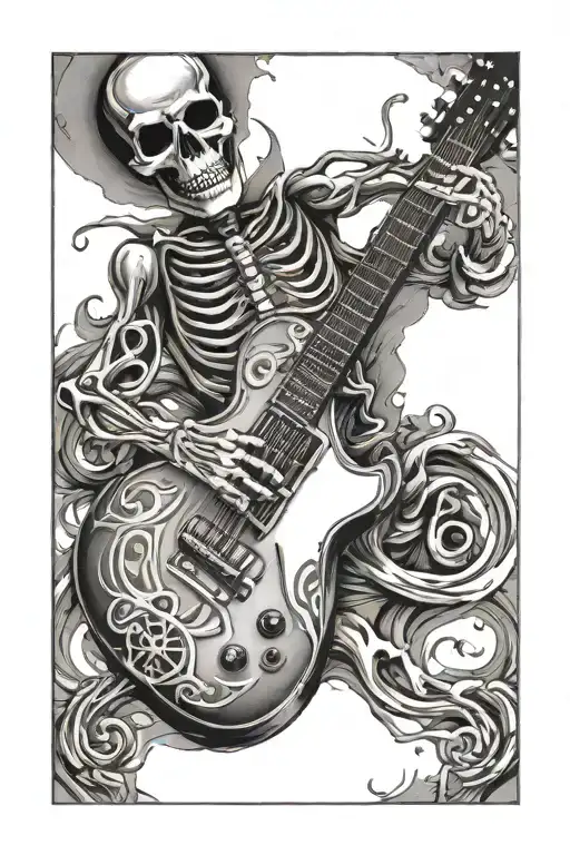 Skeleton Guitar