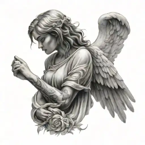 Angel In Heaven Looking Down