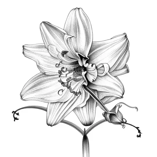 Birth Flower Bouquet With Larkspur Lily And Narcissus