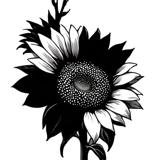 Sunflower And Renee In Stem Wrapped