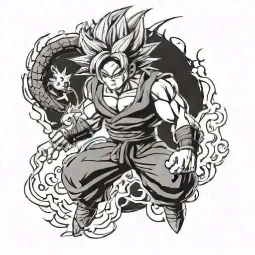 Goku And Cell Dragon Ball Z