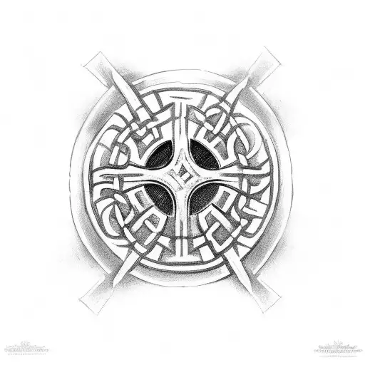 Celtic Cross With Swaztika