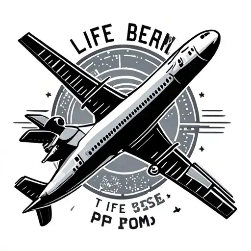 Airplane Travel Airport Codes Showing Life