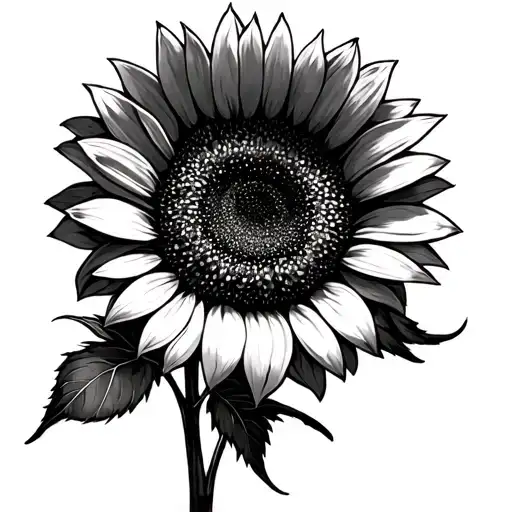 Sunflower And Renee In Stem