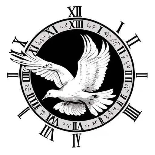 Dove Roman Numerals Representing Important Dates