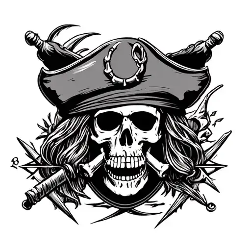 Pirate And Compass Design
