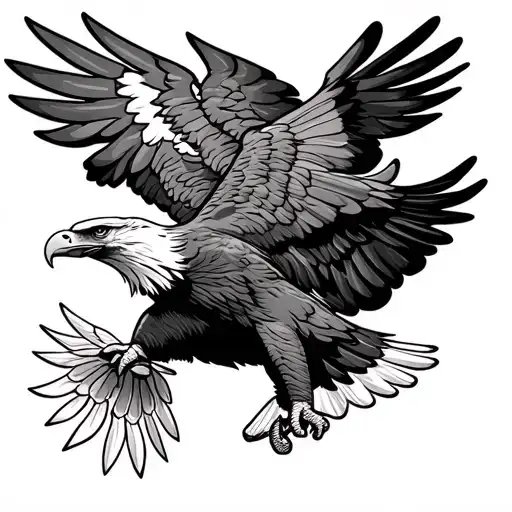 Patriotic American Eagle