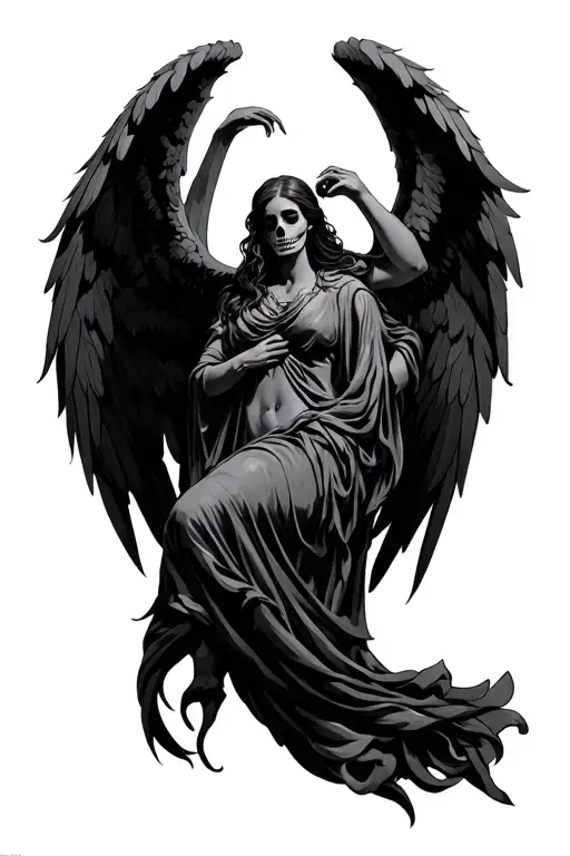 Angel Fallen And Death