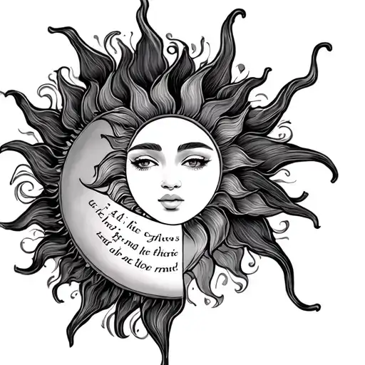 Family Oriented Featuring Half A Sun And A Verse Going From The Shoulder To The Elbow