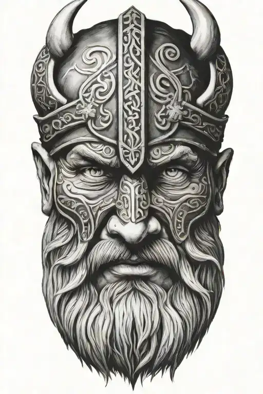 Viking Face 3D