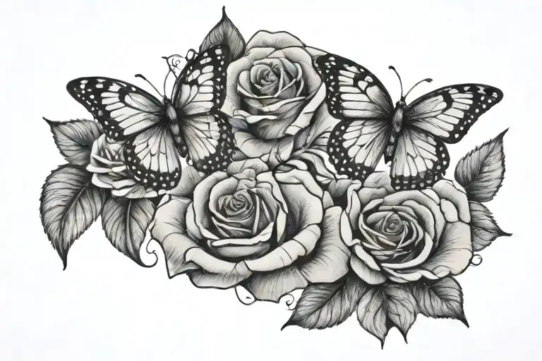 Rose Butterflies