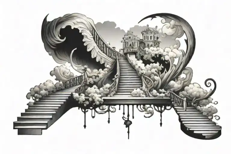 Stairway To Heaven Notes Floating