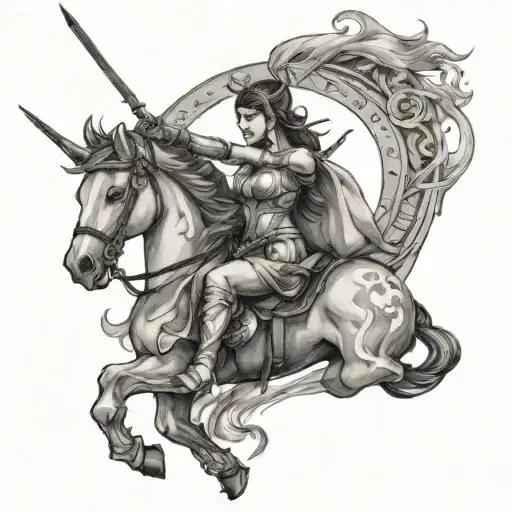 Mix Sagittarius With Warrior Woman