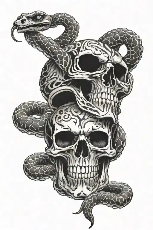 Snake Skeleton Gothic