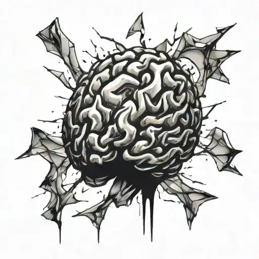 Brain Made Of Shards Of Broken Glass
