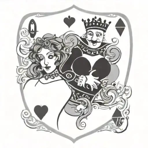 Wester N Queen Of Hearts Card