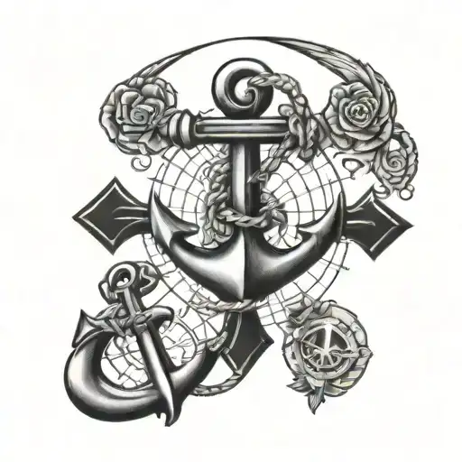 Navy Anchor And Compus World Travel
