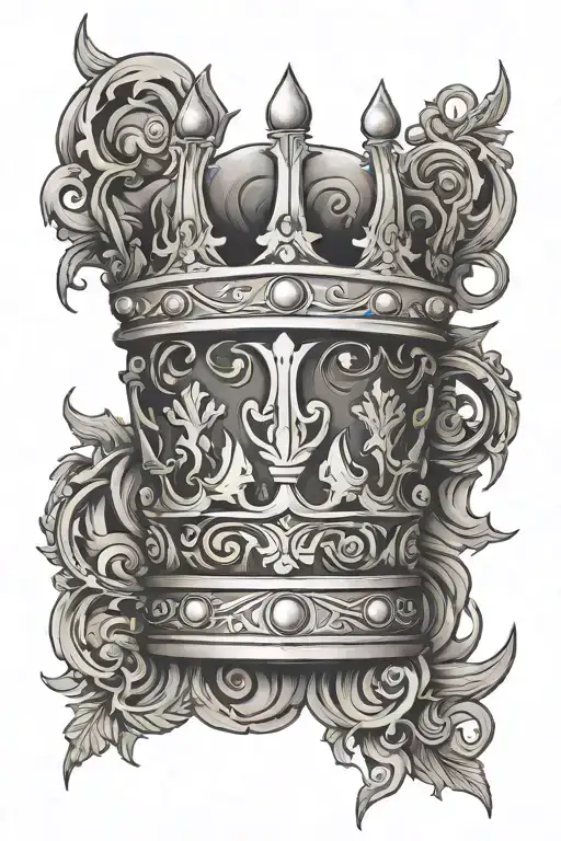 Crown Of Thrones With Crown Shadow