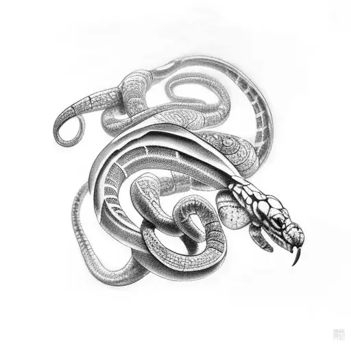 Coral Snake Around The Arm