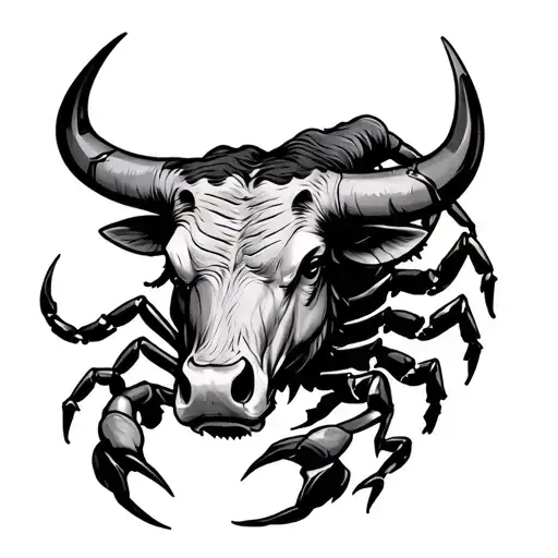 A Bulls Head Mashed With A Scorpion Surrounded