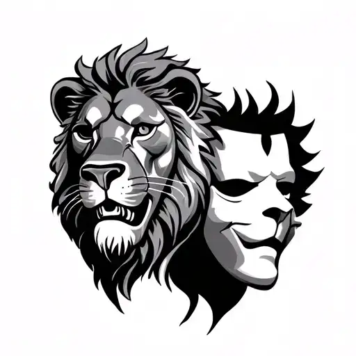 Lion And Theatermask
