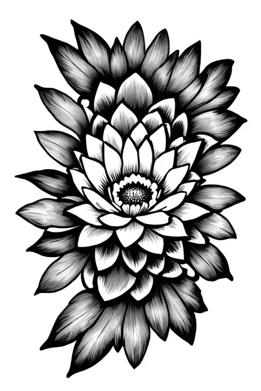Ornamental Mandala Lotus Flower