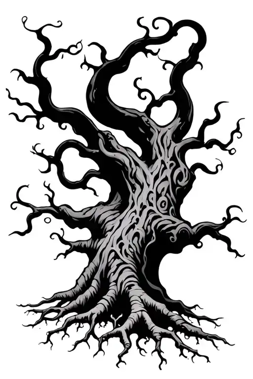 Tree Of Life With Roots Forming