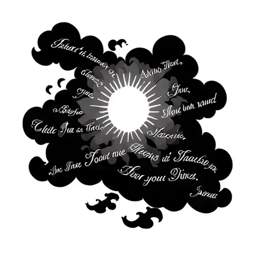 Christian Clouds Surrounding Words