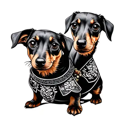 Japanese Samurai Dachshund