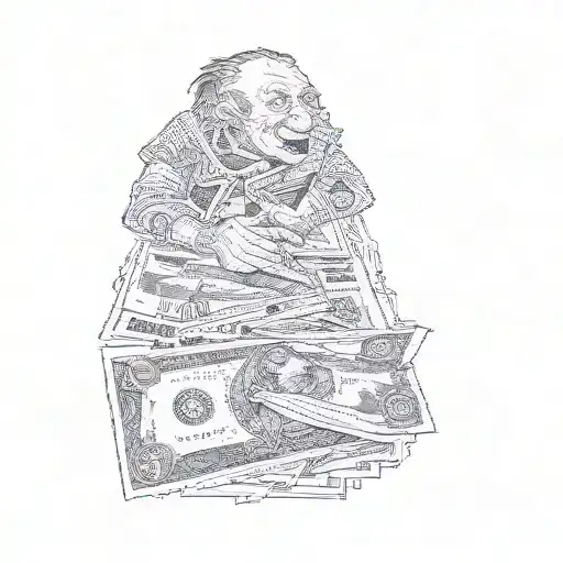 A Man Holding Money