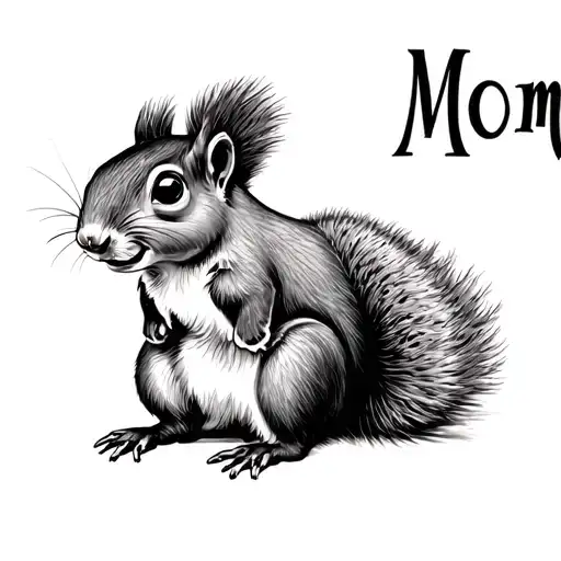 Squirrel Words Mom Tribute