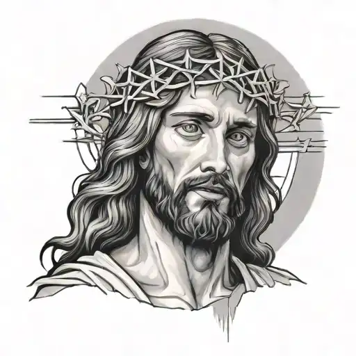 Portrait Of Jesus With A Modern Twist