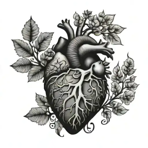 Human Heart With Tree Of Life