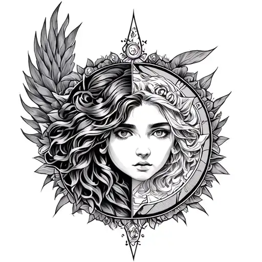 Genertate To Cover A Tatoo With Mix Of Gemini & Virgo Zodiac Sign