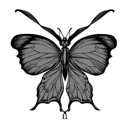 Semi Colon Butterfly With A 3 As Wing